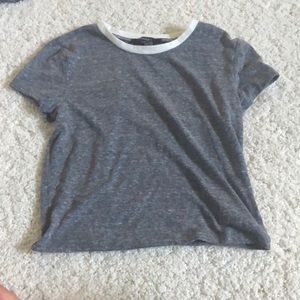 Grey crop top